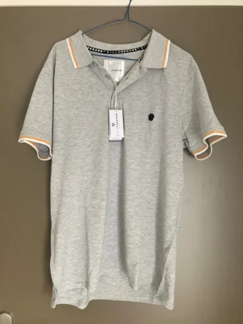Polo homme manches courtes gris clair XL Bill Tornade