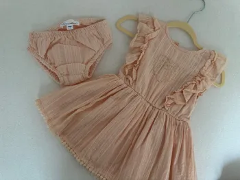 Robe rose et doré