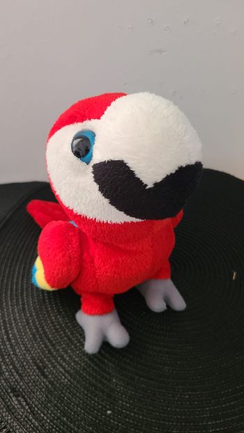 Perroquet The Petting Zoo Peluche Ara 7" Yeux brillants en peluche 1994