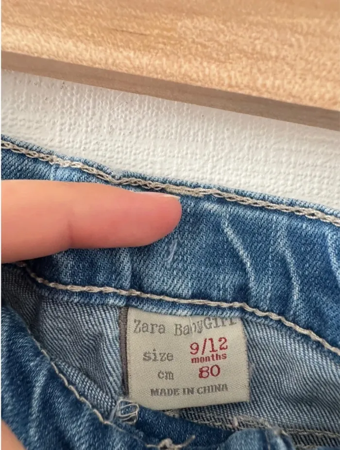 Short en jean - taille 12 mois 80 cm 🌸 - photo numéro 2