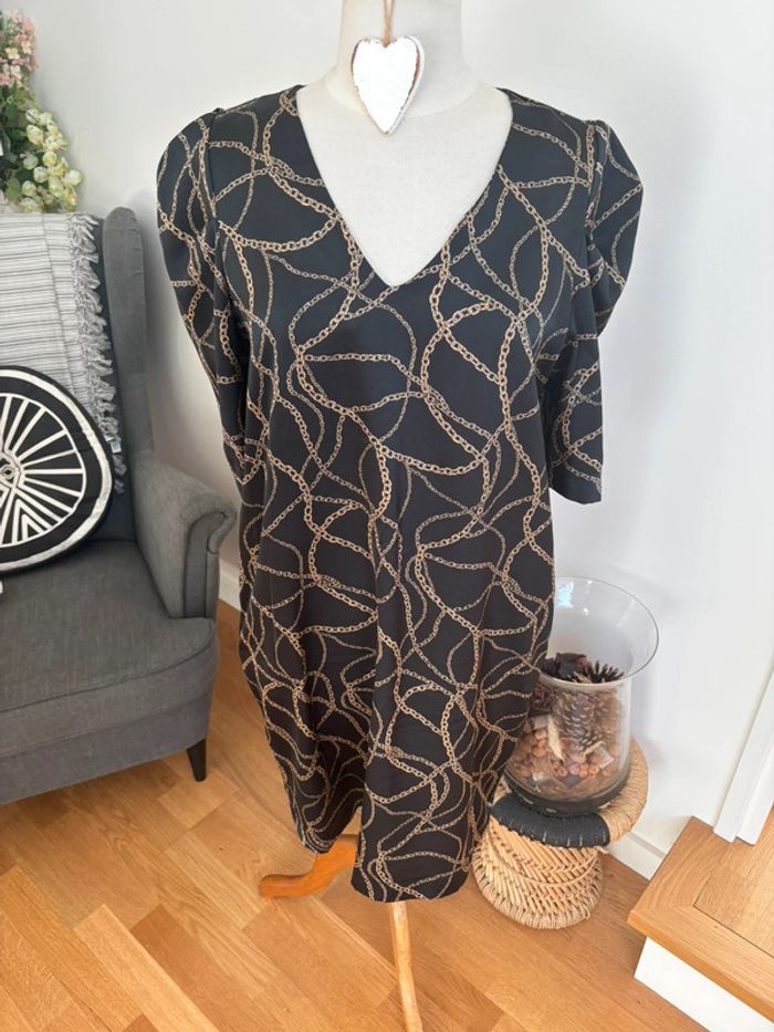 Sublime robe manches 3/4 froncées - Cottonade Paris - T42 - photo numéro 8