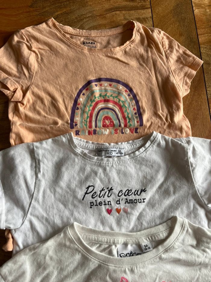 Lot de 12 tshirts MC fille 5 ans - photo numéro 3