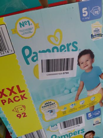 2 paquets pampers premium xxlpack’ gigapack taille 5