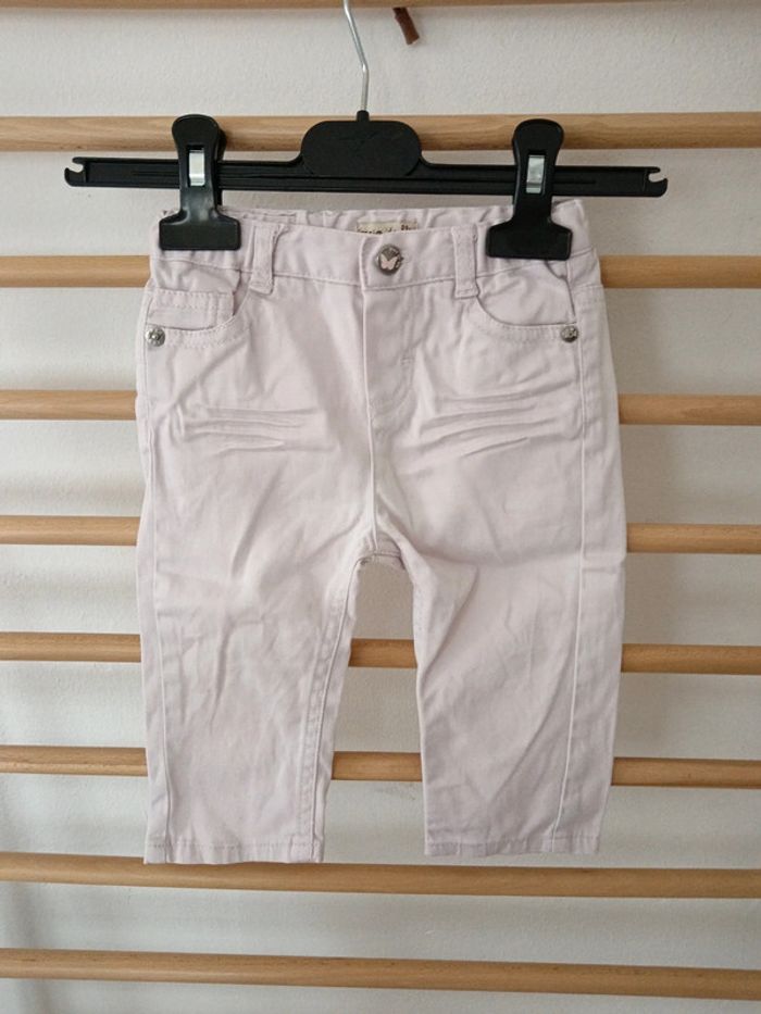 Jeans grain de blé rose