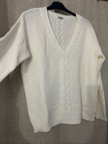 Pull Cole V blanc