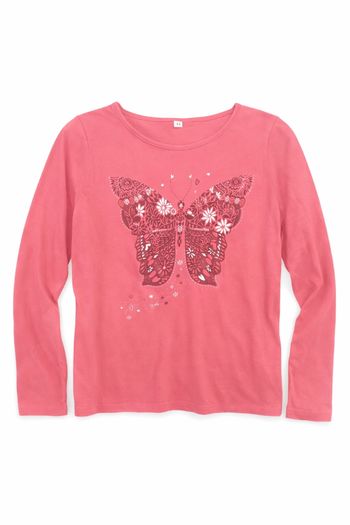 T-shirt manches longues fille, 4 ans.