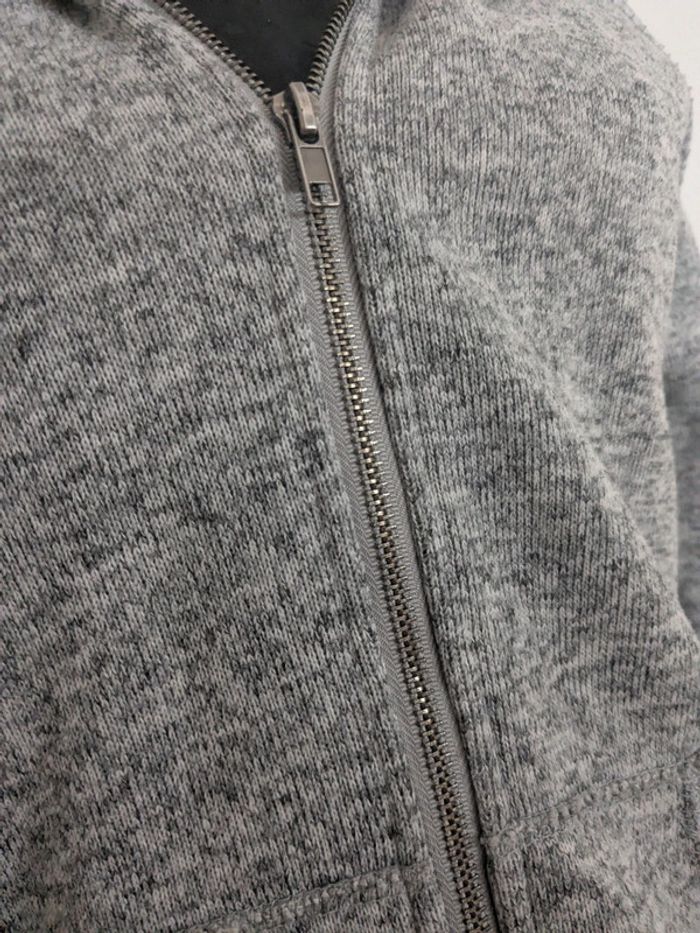 Veste a capuche femme a zip grise - photo numéro 2