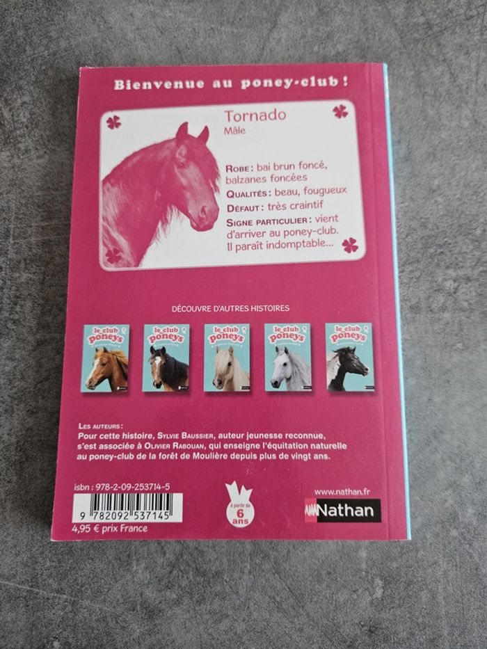 Livre jeunesse "Le club des poneys" Tome 3 "Tornado l'indomptable" - photo numéro 2