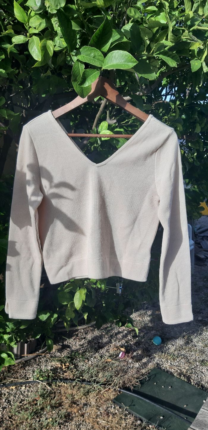 Pull demi saison col en V taille xs/34pimkie