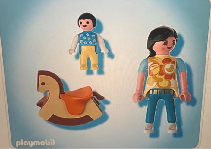 Lot Playmobil Maman&bébé et son cheval à bascule n°4744 - photo numéro 4