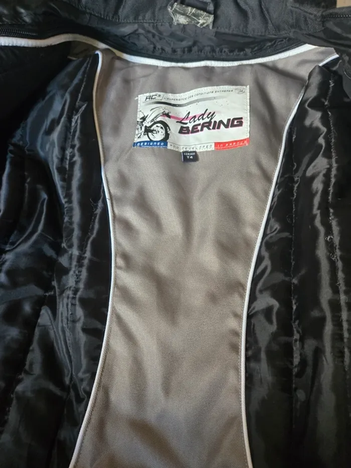 Veste de moto femme bering taille 4 tbe - photo numéro 4