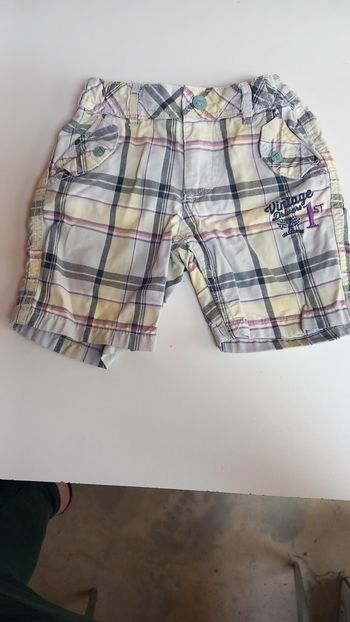 Short à carreaux 3ans