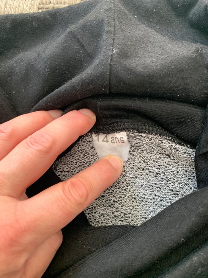 Pull garçon col roulé gris chiné 14 ans - photo numéro 6