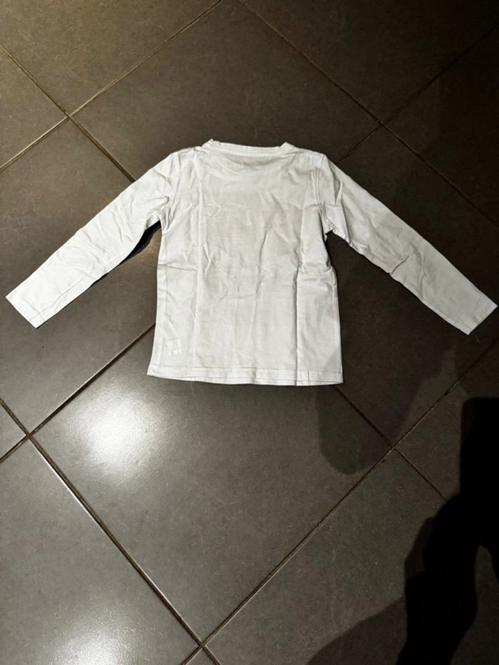 T shirt manches longues - Inextenso - Space capture / Code 77222 / Mars - Blanc - 8 ans - photo numéro 3