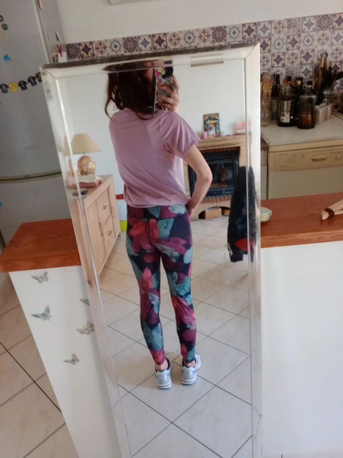 T-shirt technique sport femme taille l lilas c19 - photo numéro 5