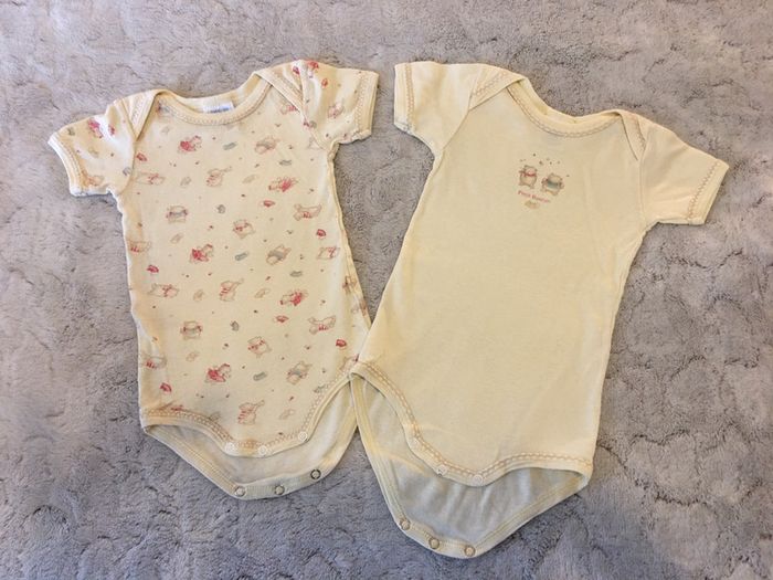 Lot de 2 bodys manches courtes - Petit Bateau - 3 mois