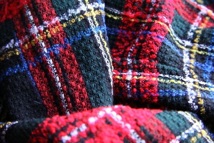 Jupe écossaise tons rouges trapèze / patineuse - photo numéro 4