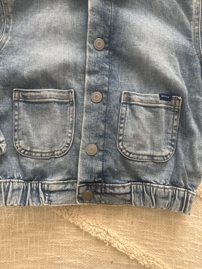 Veste en jean bleu clair 4/5 ans garçon - photo numéro 3