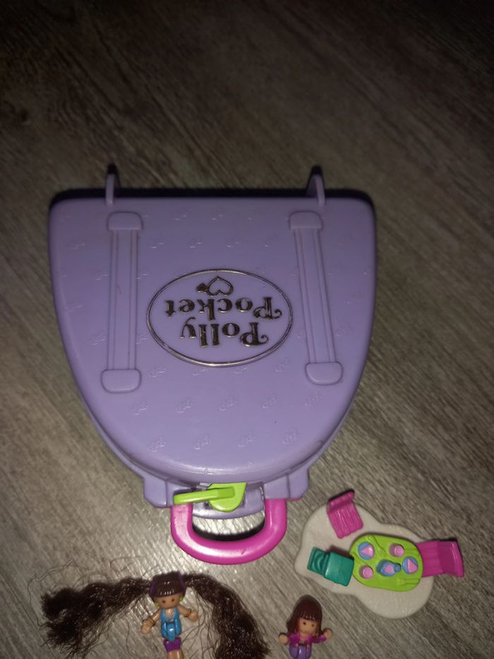 polly pocket station de ski vintage avec 2 personnages - photo numéro 3