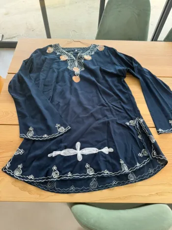 Tunique tunisienne courte manche 3/4
