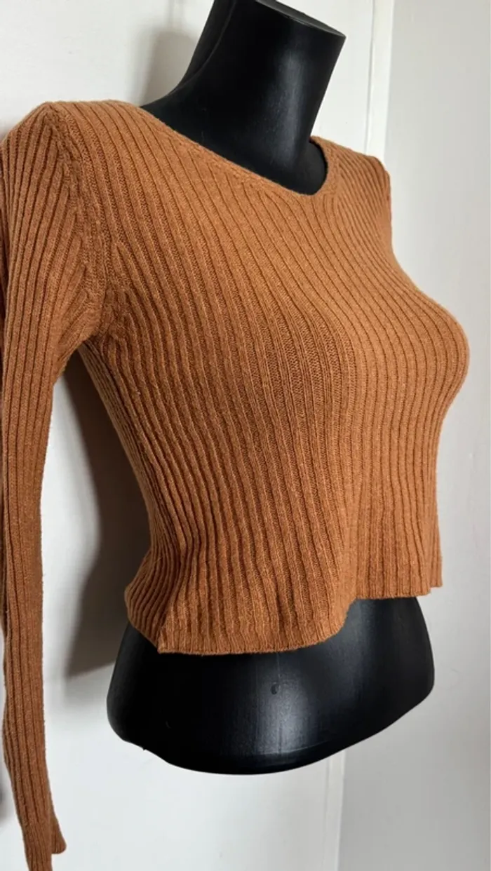 Pull femme moutarde M - photo numéro 2