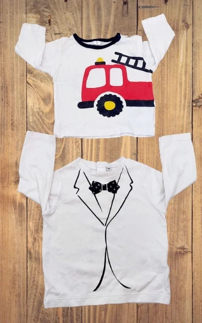 Garçon (taille 12 mois) : lot de deux pulls legers