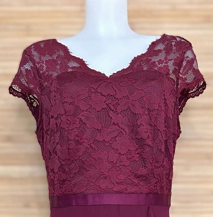 Robe rouge bordeaux taille L daisyaner - photo numéro 2