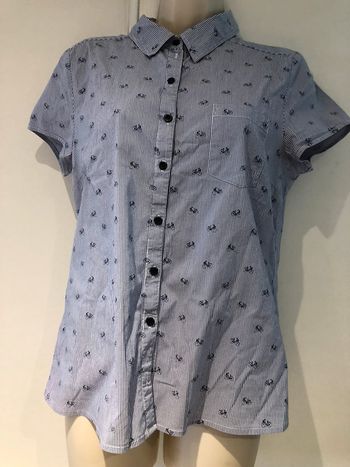 Scottage Chemise rayée manches courtes taille trois