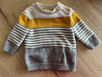 Pull rayé Obaibi Taille 3 mois 59cm