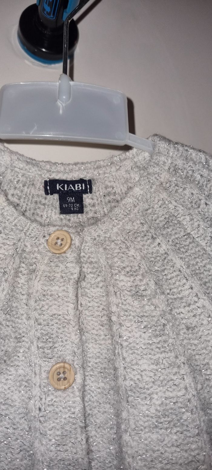 Lot de 2 gilets fille 9 mois - photo numéro 4