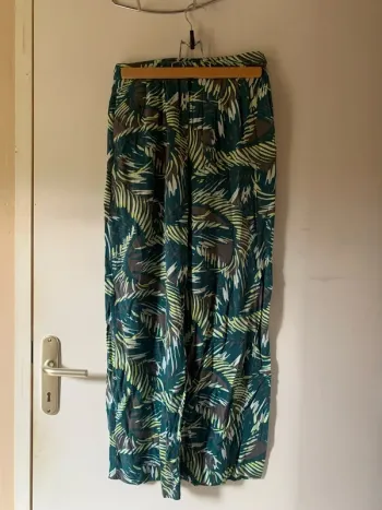 Pantalon fluide taille haute