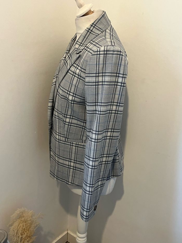 Veste blazer à carreaux Mango M - photo numéro 2