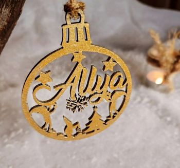 Boule de noël personnalisée prénom