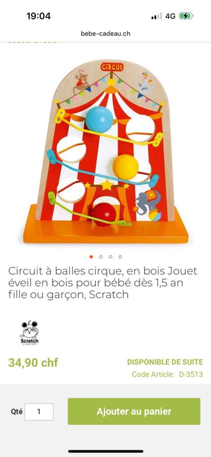 jouet de motricité en bois - photo numéro 3