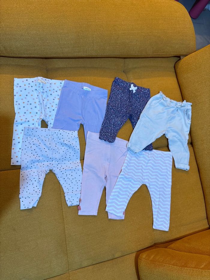 Lot de 7 leggings 6 mois