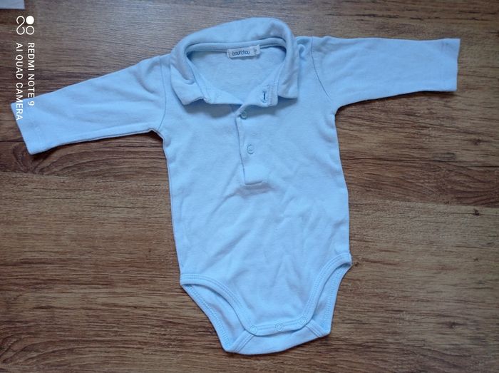 Body polo garçon, Bout'chou, taille 1 mois