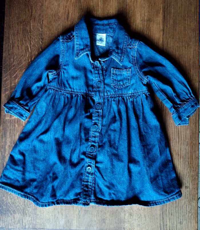 Robe en Jean bébé petit bateau