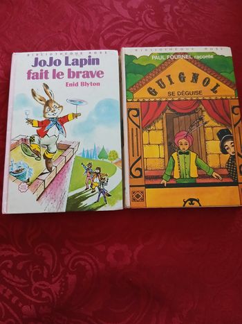 Lot de 2 livres bibliothèque rose