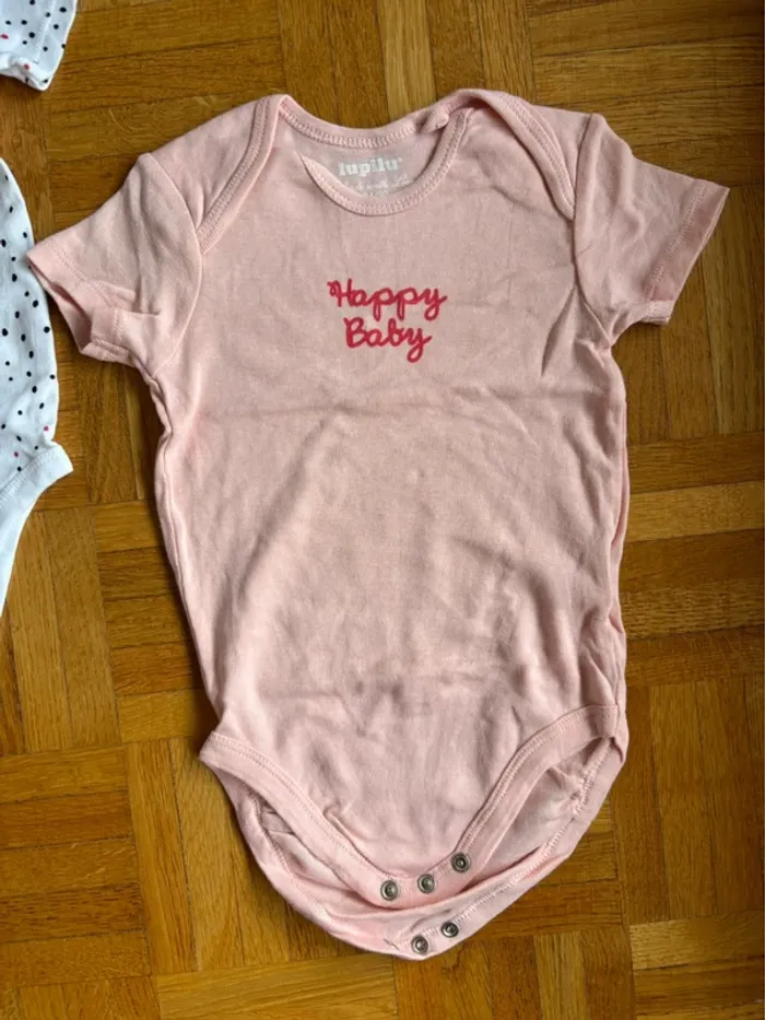 Lot de 2 bodies Lupilu 6-12 mois neufs - photo numéro 2