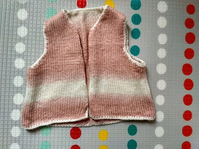 Lot de 2 gilets zippés fait main - photo numéro 2