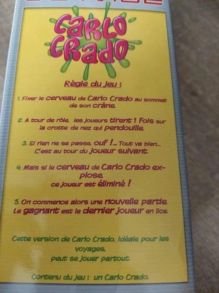 Jeu carlo crado de voyage - photo numéro 4