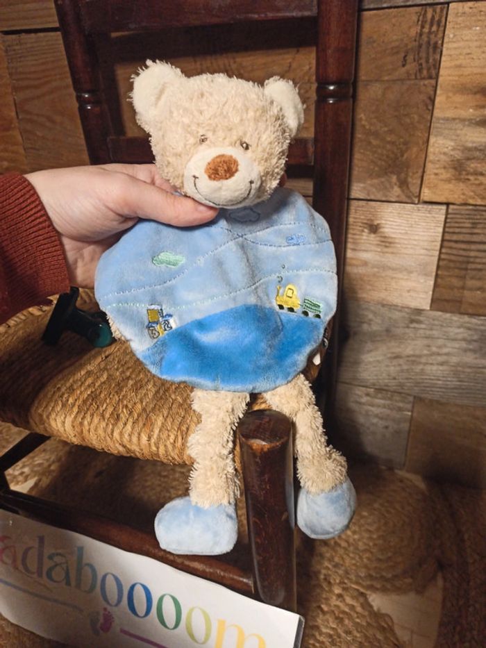 Doudou ours tex baby train tbe - photo numéro 3