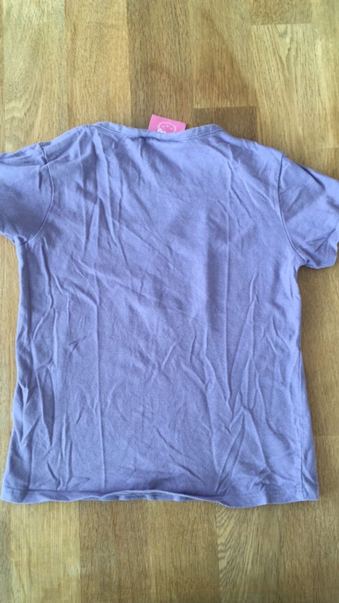 T-shirt manches courtes violet Hello Kitty - photo numéro 3