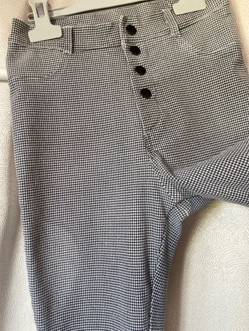 Pantalon fuseau à la bardot fin pied de poule 14 ans kiabi