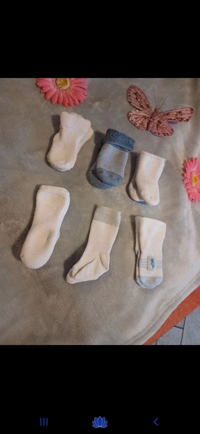 Lot de 6 paires de chaussettes naissance
