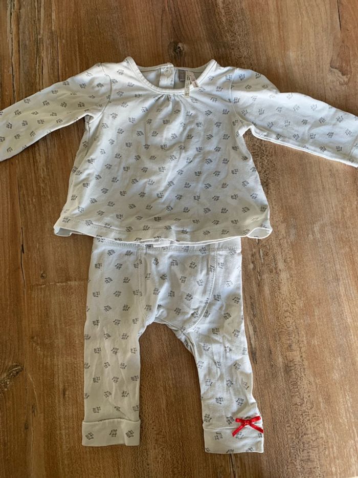 Ensemble fille 1 mois
