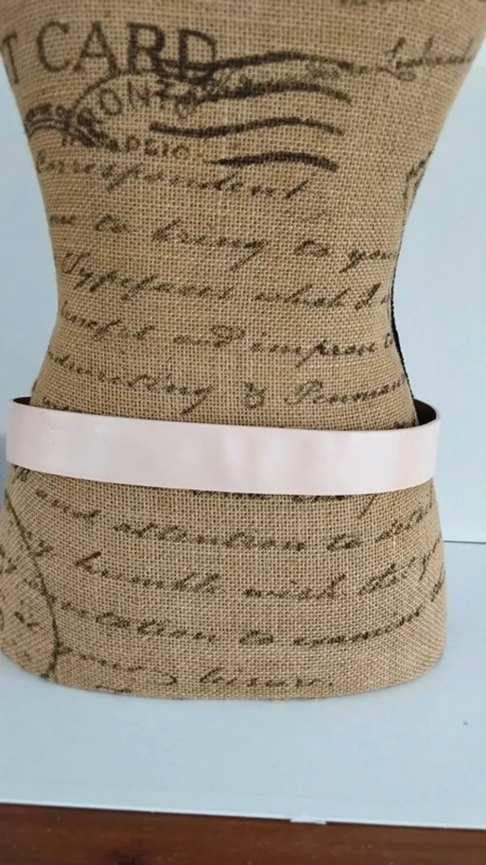 Ceinture rose boucles argenté 85 cm - photo numéro 4