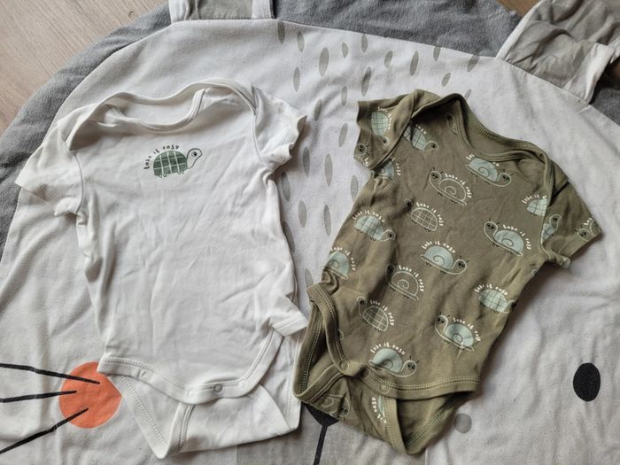 Lot de 5 bodies manches courtes 3/6 mois C&A - photo numéro 4