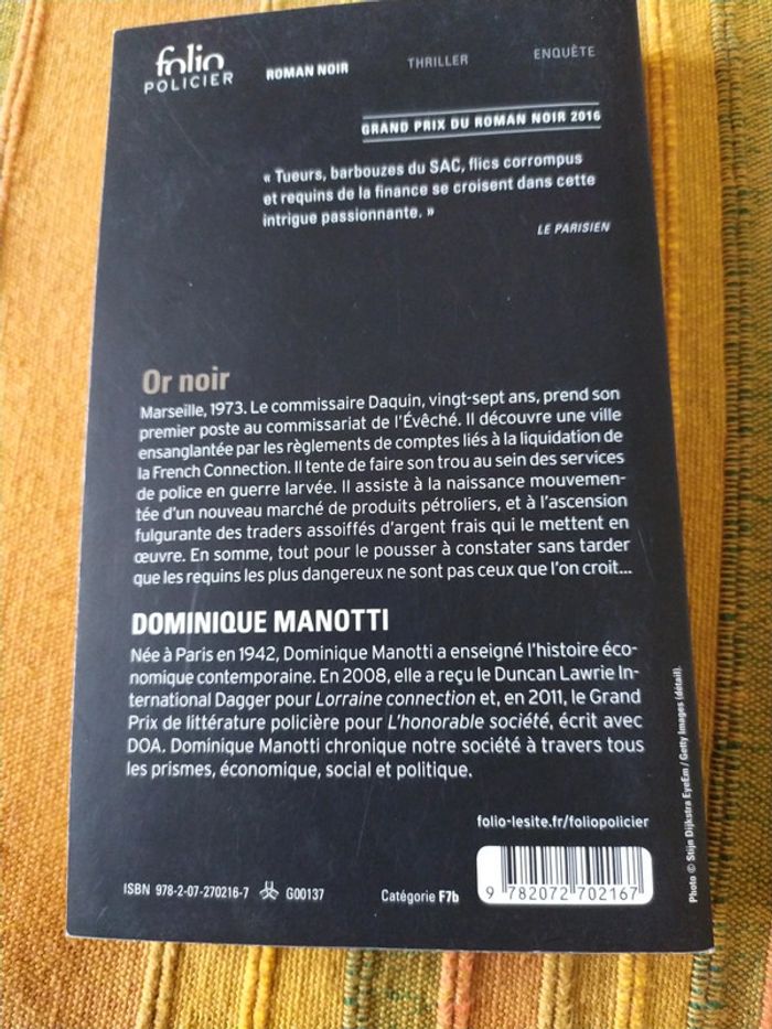 Or noir de Dominique Manotti - photo numéro 2