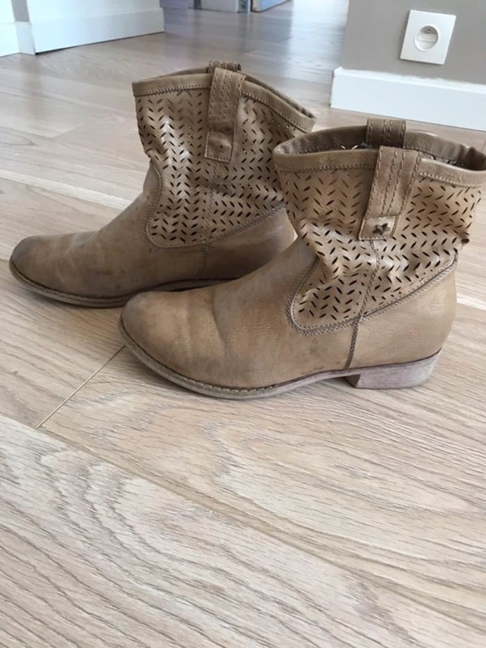 Bottines été beige très légère 40 - photo numéro 3